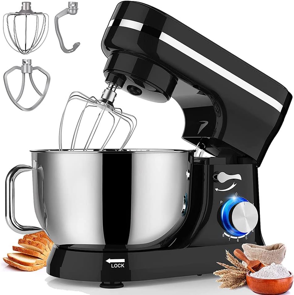 Mixer cu bol 4.5 l din inox, Zola®, putere 1700 W, 3 accesorii, protectie bol, negru Mixer cu bol 4.5 l din inox, Zola®, putere 1700 W, 3 accesorii, protectie bol, negru